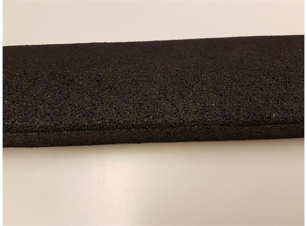 Gulv - Endelist gummirampe 2,5x8x100 cm 