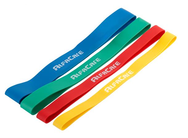 AlfaCare Rubberband 4-pack X-Lett/Lett/Medium/Hard 