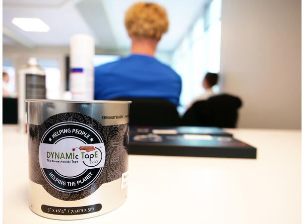 Dynamic Tape ECO 7,5 cm grå/svart tatto 7,5 cm x 5 m 
