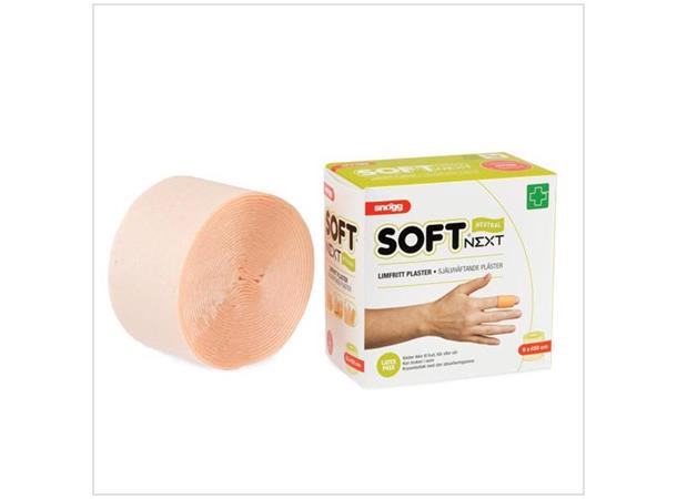 Snøgg Soft NEXT 6 cm x 4,5 m Beige Limfritt plaster - Lateksfri