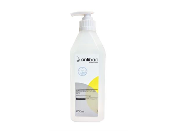 Antibac Hånddesinfeksjon 85% 600ml Flytende med pumpe