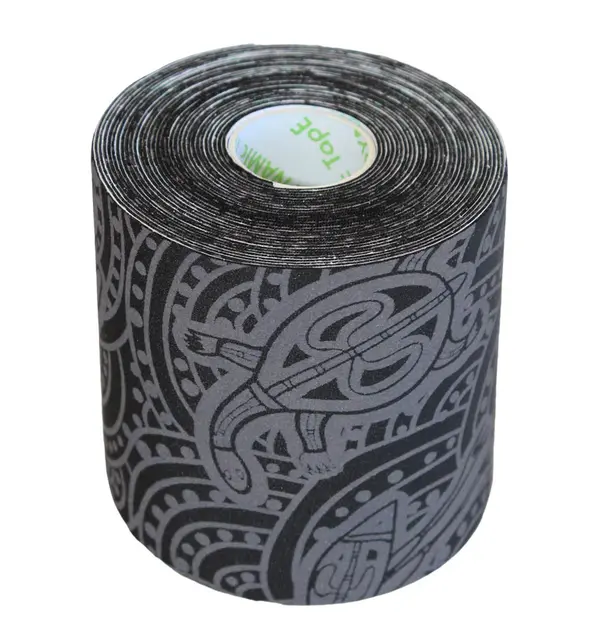 Dynamic Tape ECO 7,5 cm grå/svart tatto 7,5 cm x 5 m 