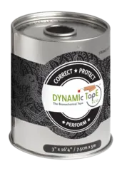 Dynamic Tape ECO 7,5 cm gr&#229;/svart tatto 7,5 cm x 5 m