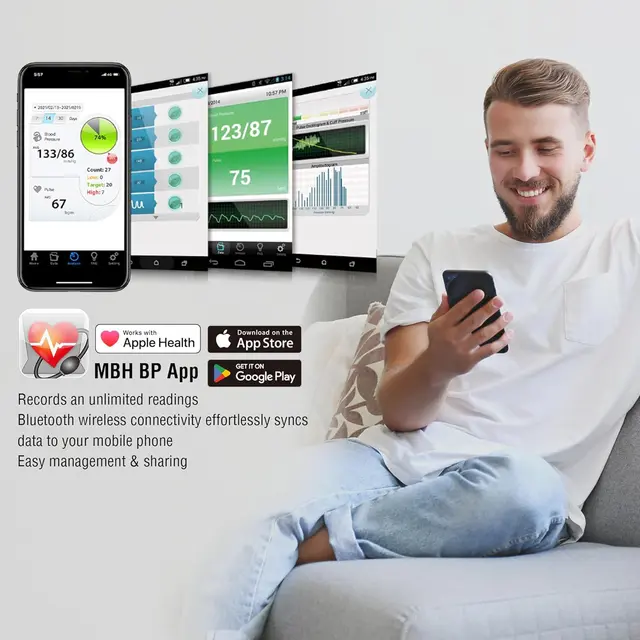 TaiDoc Automatisk Blodtrykksmåler 