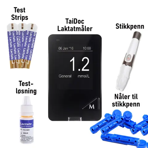 TaiDoc Laktatm&#228;tare Startpakke