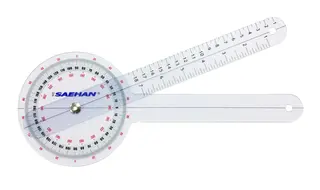 Vinkelm&#228;tare 30 cm. Plexiglas 0&#176; til 360&#176; pr 1&#176;