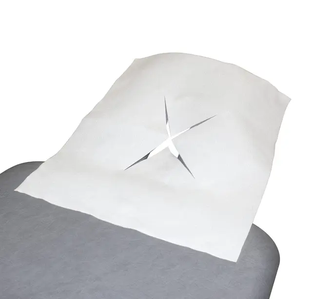 AlfaCare Huvudpapper 32x40 cm m/ Kryss Vitt - 300 stk. 