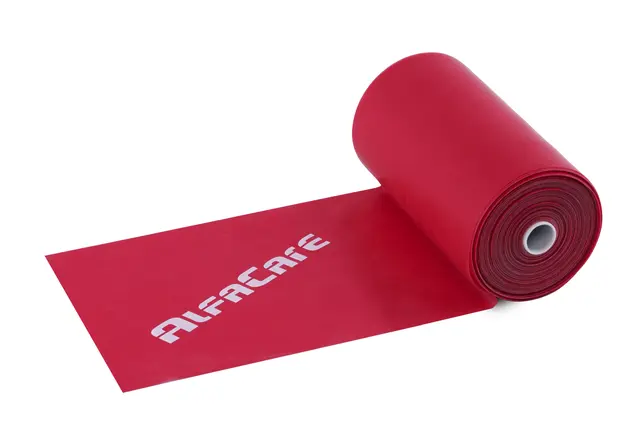 AlfaCare Träningsband 25 m Lätt Röd 15 cm x 0,20 mm 
