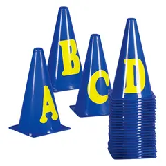 Markeringskjegler m/ Bokstaver 26 stk A - Z