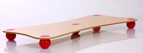 Togu Balanza Ballstep XXL Wood w/ Red Size 180 x 60  x 15 cm. Weight 5415g