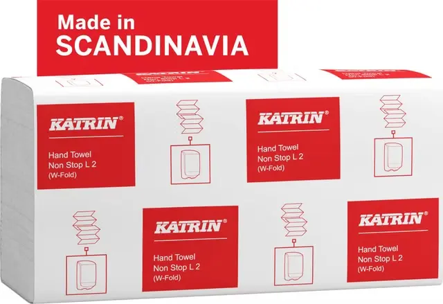 Katrin Papirhåndklær Classic 2-Lag L2 Kartong 21 x 110 ark 