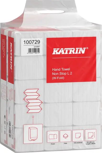 Katrin Papirhåndklær Classic 2-Lag L2 Kartong 21 x 110 ark 